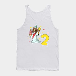 I am 2 with Jesus - kids birthday 2 years old Tank Top